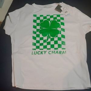 White Grayson threads lucky charms retro T-shirt size sm/med
